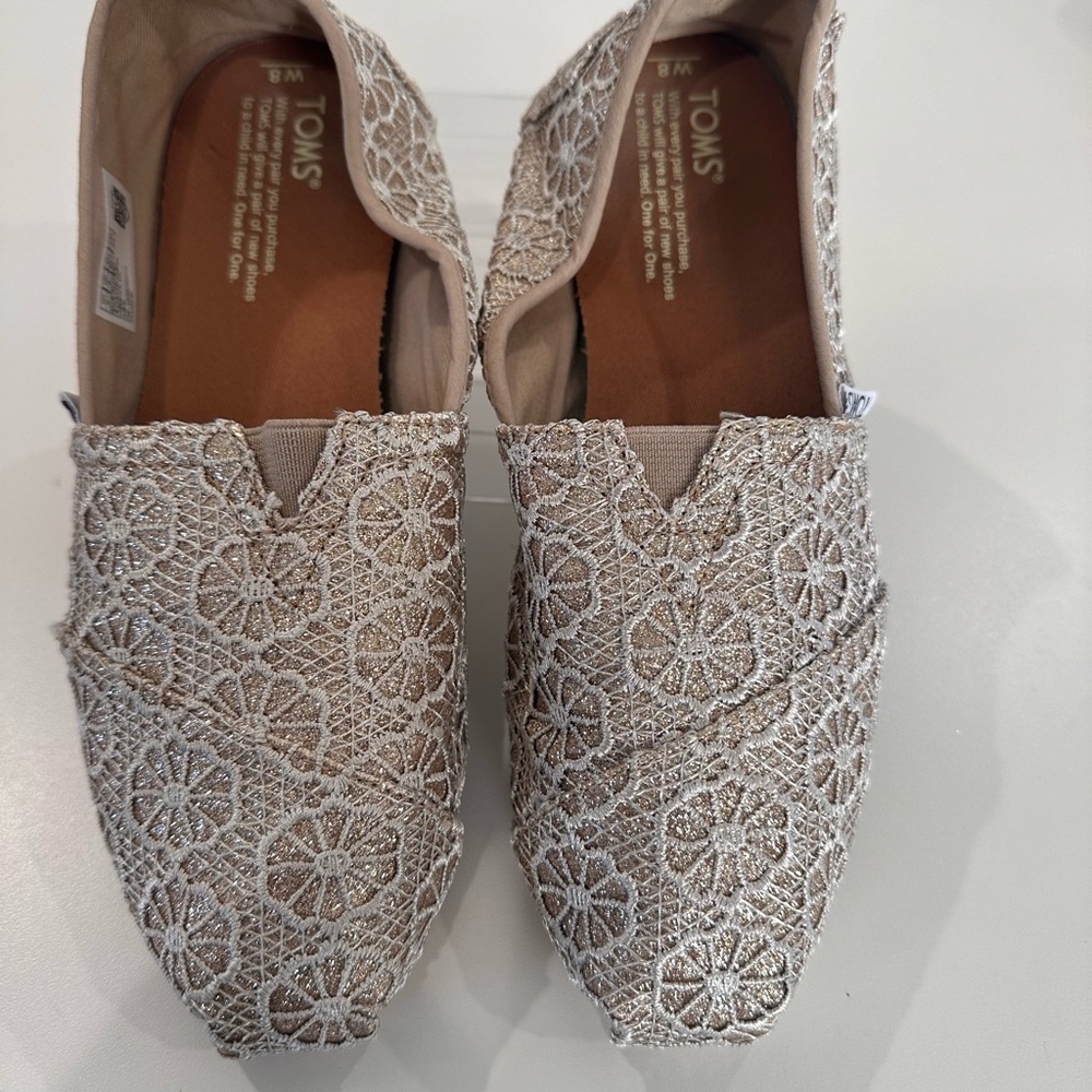 Toms Cream Interior Sole Shoe